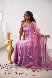 Wave of Stillness Lehenga