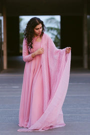 Kadali Peach/teal blue