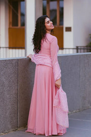 Kadali Peach/teal blue