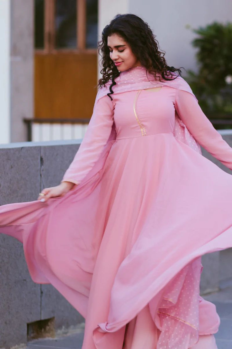 Kadali Peach/teal blue