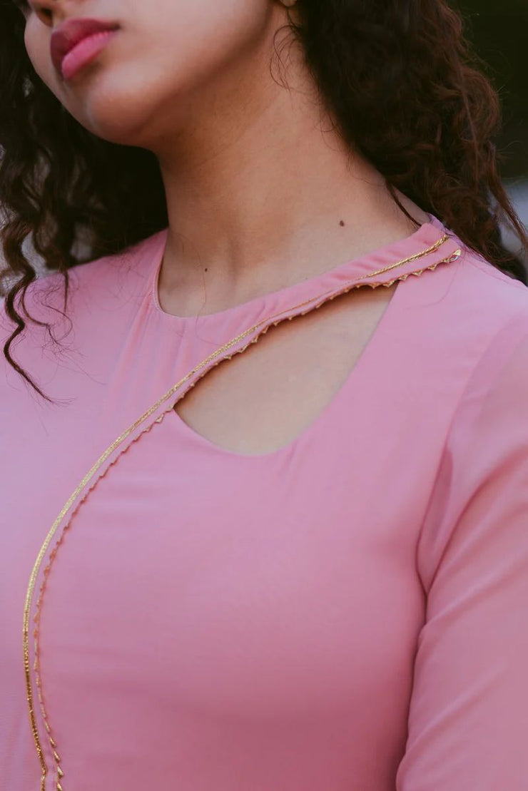 Kadali Peach/teal blue