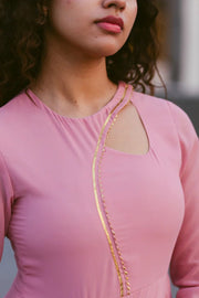 Kadali Peach/teal blue