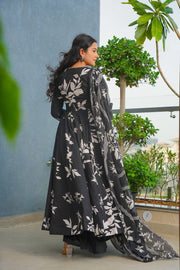 Gulfeta Cotton Anarkali Suit Set