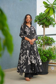 Gulfeta Cotton Anarkali Suit Set