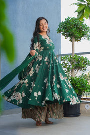 Gulfeta Cotton Anarkali Suit Set