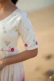 Niaa Chander White Midi Dress