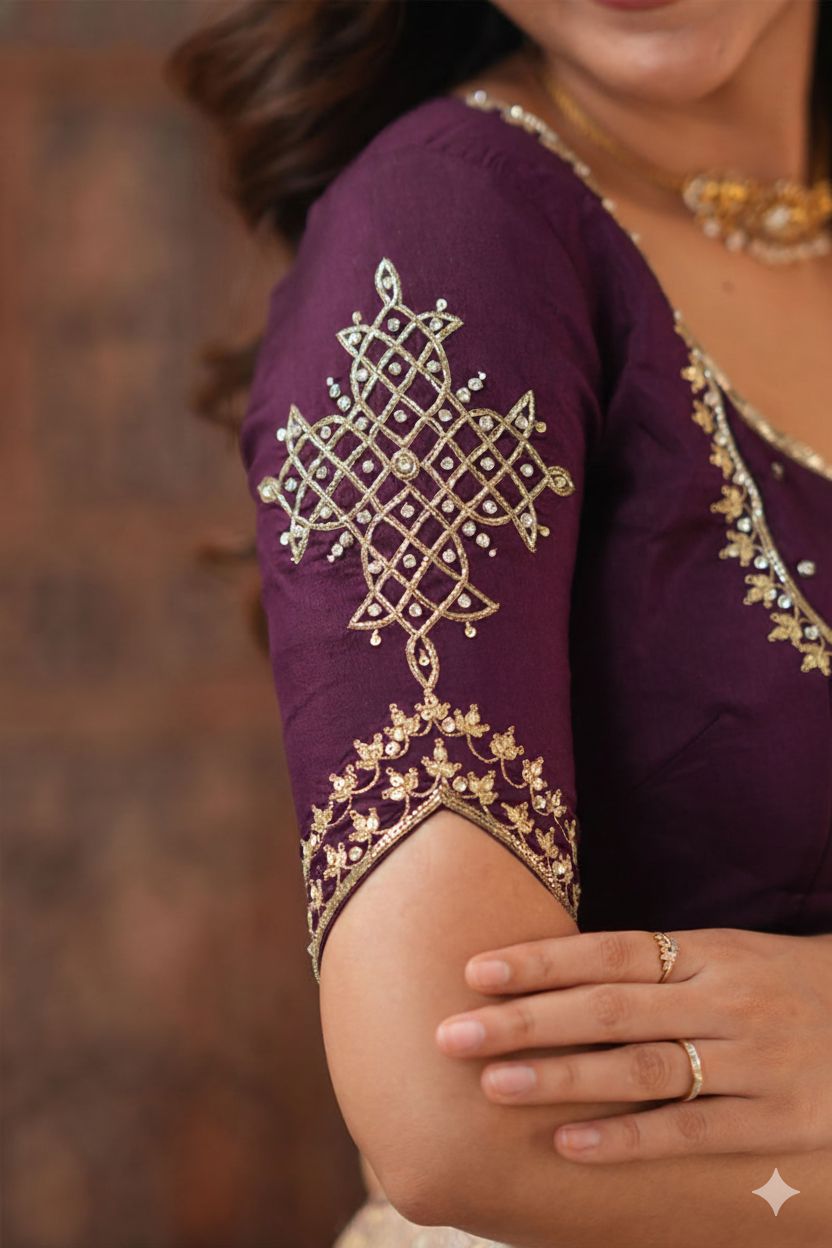 Russion Rich Wine Lehenga Set