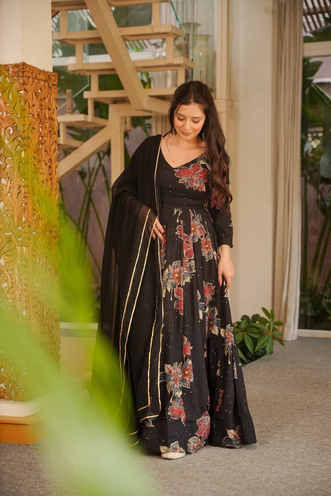 Floral Rayon Maxi Set