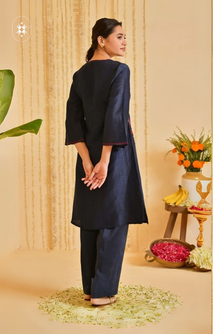 Linen Kurta Set