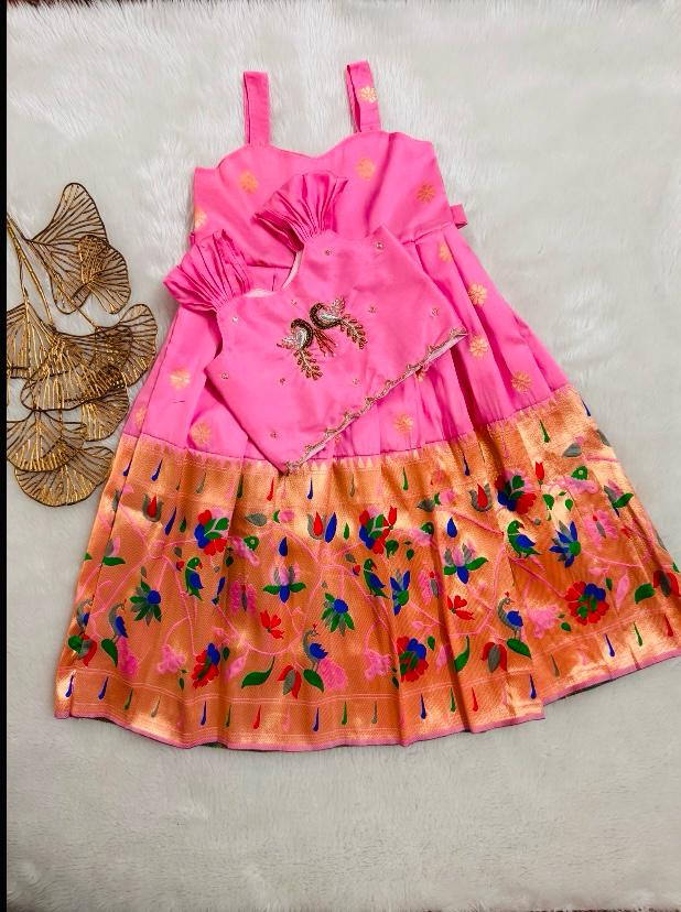 Baby floral pink  Lehenga set