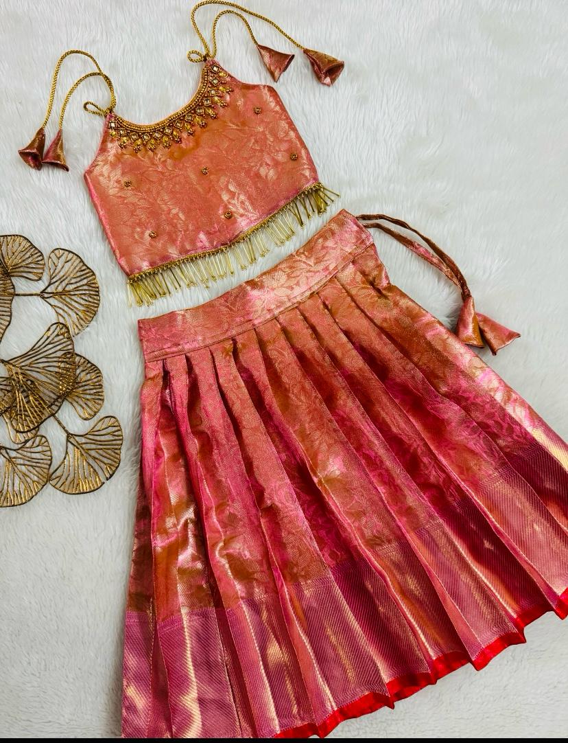 Rose Gold Baby Lehenga