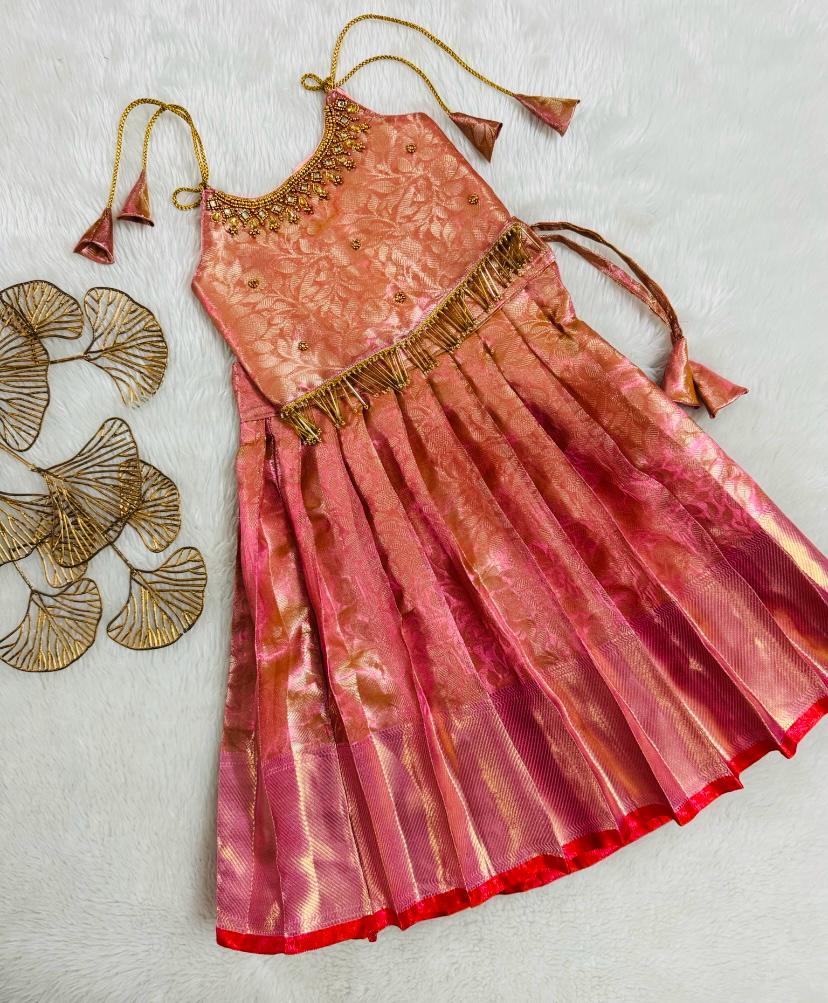 Rose Gold Baby Lehenga