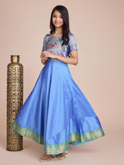kids’ half-sleeve ethnic dress