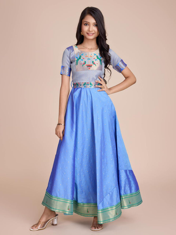 kids’ half-sleeve ethnic dress