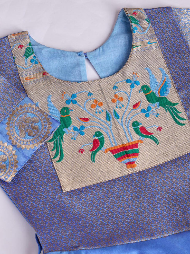 kids’ half-sleeve ethnic dress