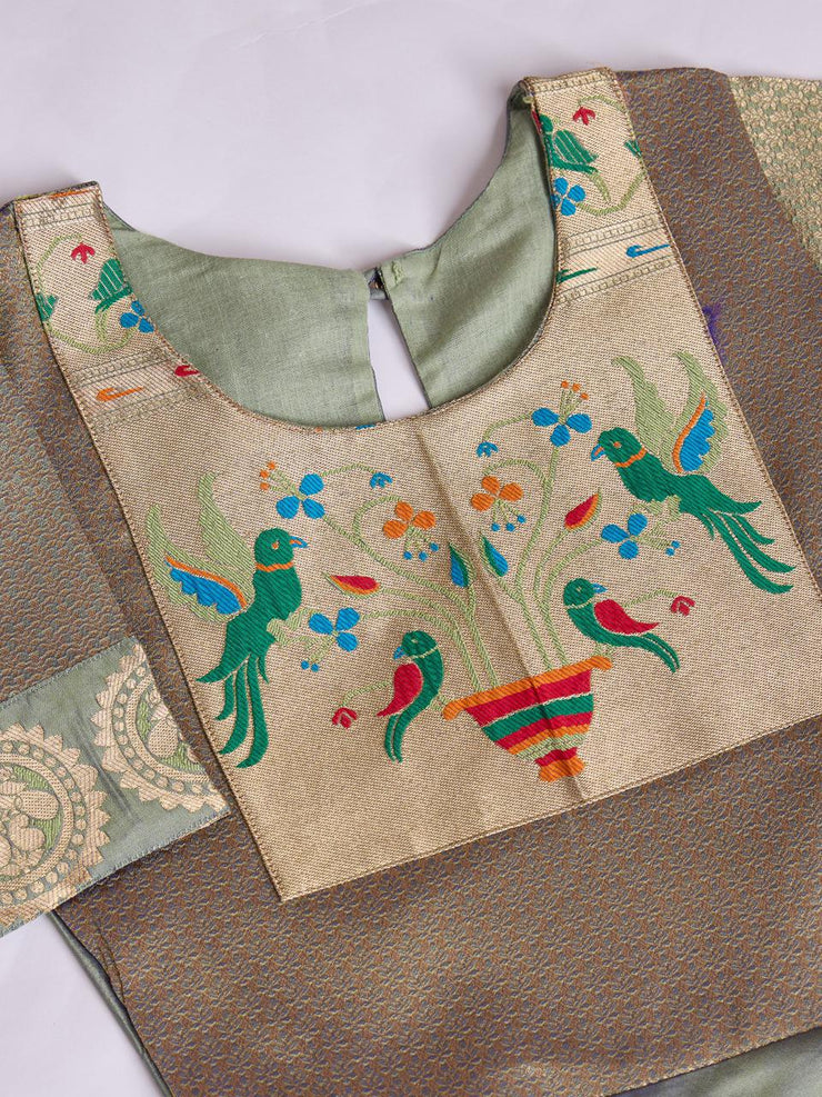 kids’ half-sleeve ethnic dress