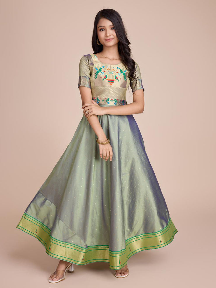 kids’ half-sleeve ethnic dress
