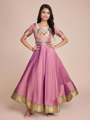 kids’ half-sleeve ethnic dress