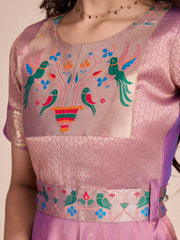 kids’ half-sleeve ethnic dress