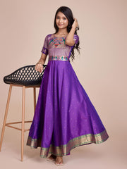kids’ half-sleeve ethnic dress