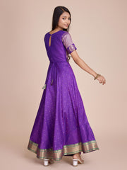 kids’ half-sleeve ethnic dress