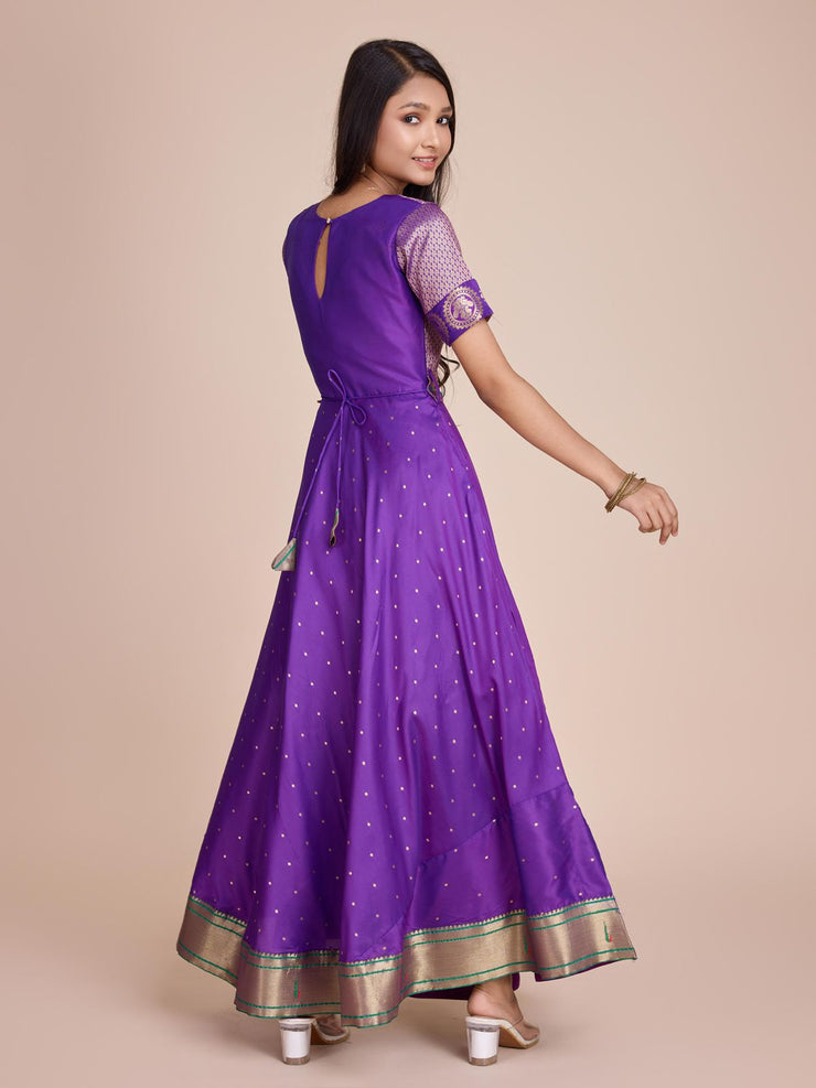 kids’ half-sleeve ethnic dress