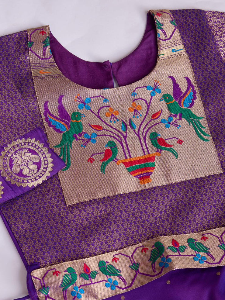 kids’ half-sleeve ethnic dress