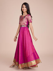 kids’ half-sleeve ethnic dress