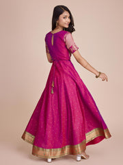 kids’ half-sleeve ethnic dress