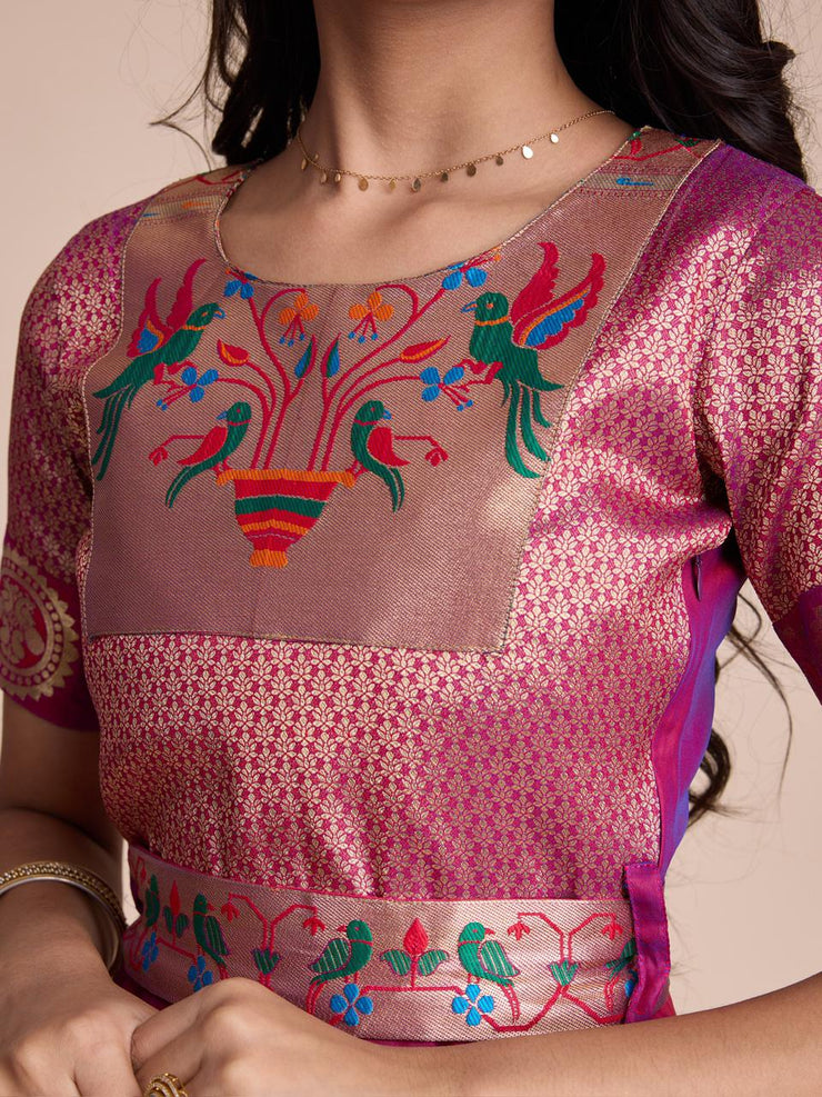 kids’ half-sleeve ethnic dress
