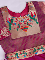 kids’ half-sleeve ethnic dress