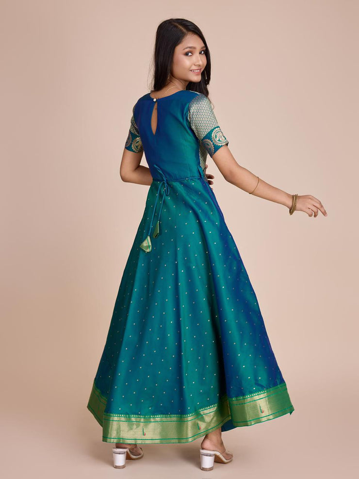 kids’ half-sleeve ethnic dress
