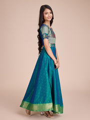 kids’ half-sleeve ethnic dress