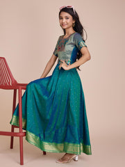 kids’ half-sleeve ethnic dress