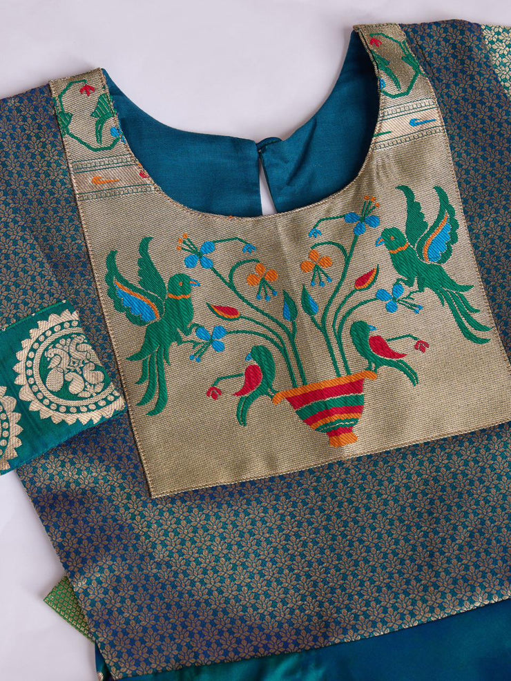 kids’ half-sleeve ethnic dress