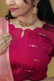 Green  Skirt and Crop top with duppata