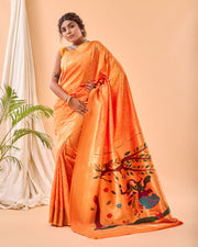 Adorable  Bandhej Paithani Saree