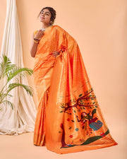 Adorable  Bandhej Paithani Saree