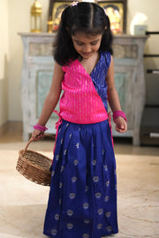 Blue Mini lehenga skirt