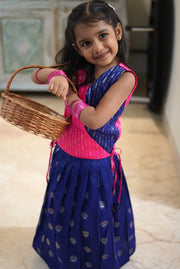 Blue Mini lehenga skirt