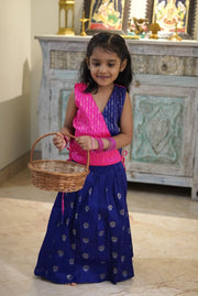 Blue Mini lehenga skirt