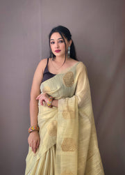 Tissue Silk Sarees with Zari Weaving