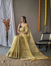 Tissue Silk Sarees with Zari Weaving