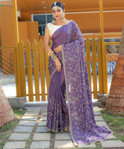 Pure Soft Silk Saree  With Cutwork Border