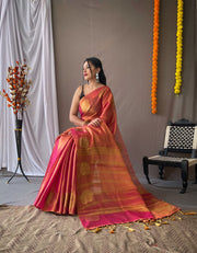 Tissue Silk Sarees with Zari Weaving