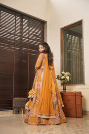 Dhanishta lehenga with Heavy  embroidery