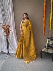 Tissue Silk Sarees with Zari Weaving