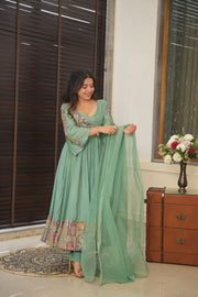 Uppada Silk Heavy Suit Set