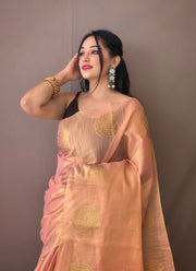 Tissue Silk Sarees with Zari Weaving