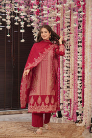 Maroon Elegance Suit Set